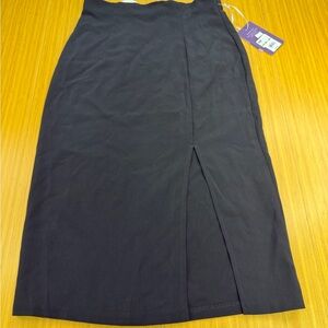 Women's High Waist Slit Pencil Skirt - Sergio Hudson x Target Black Size Medium